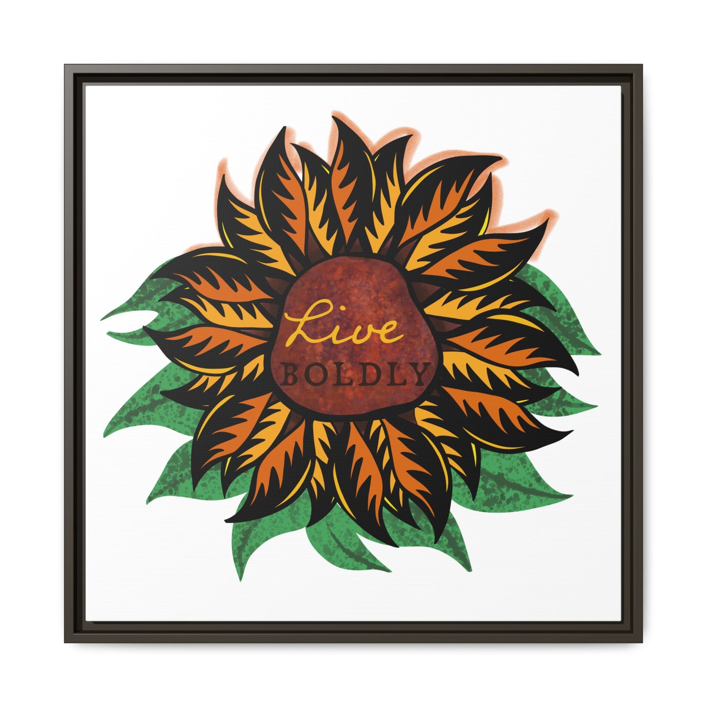 Live Boldly, Matte Canvas, Framed (Multi-color)