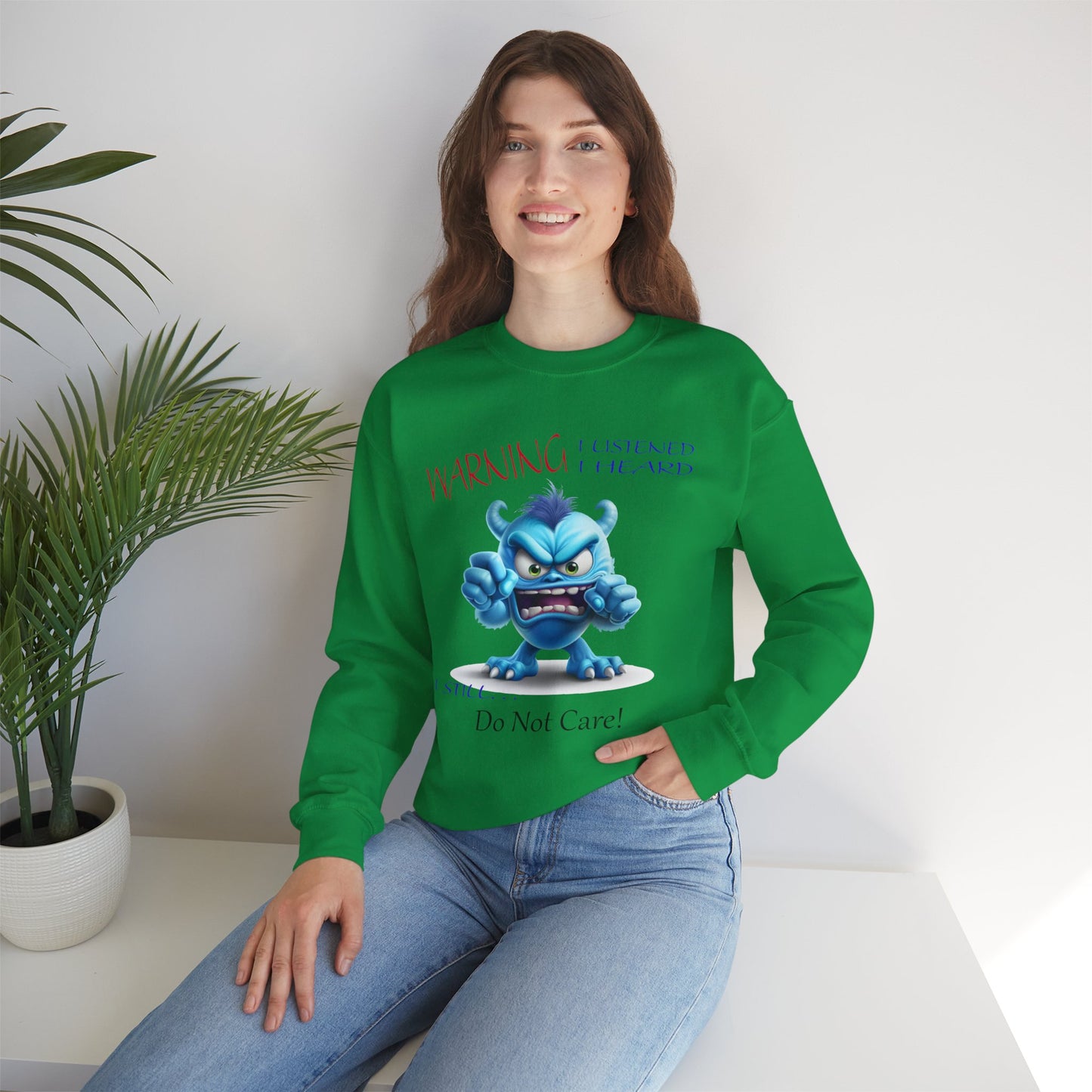 Blue Monster, Unisex Heavy Blend™ Crewneck Sweatshirt