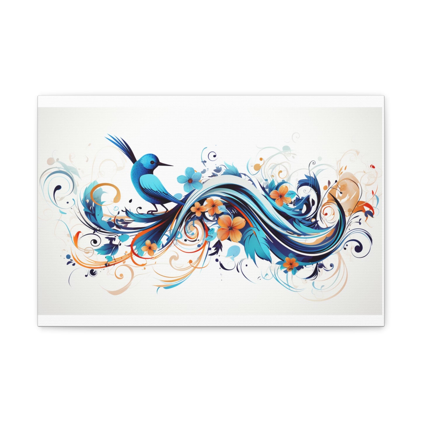 Blue Bird Artwork Canvas Gallery Wraps